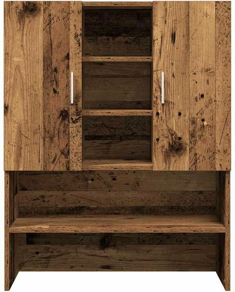 Skalbimo mašinos spintelė, sendintos medienos, 70,5x25,5x90cm