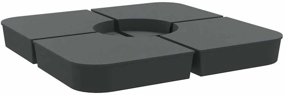 Skėčio nuo saulės pagrindo rinkinys, 4 dalių, 100kg, PP