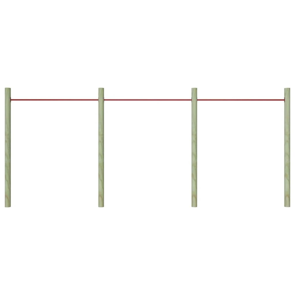 Skersiniai, 3vnt., raudonos spalvos, 125cm, plienas