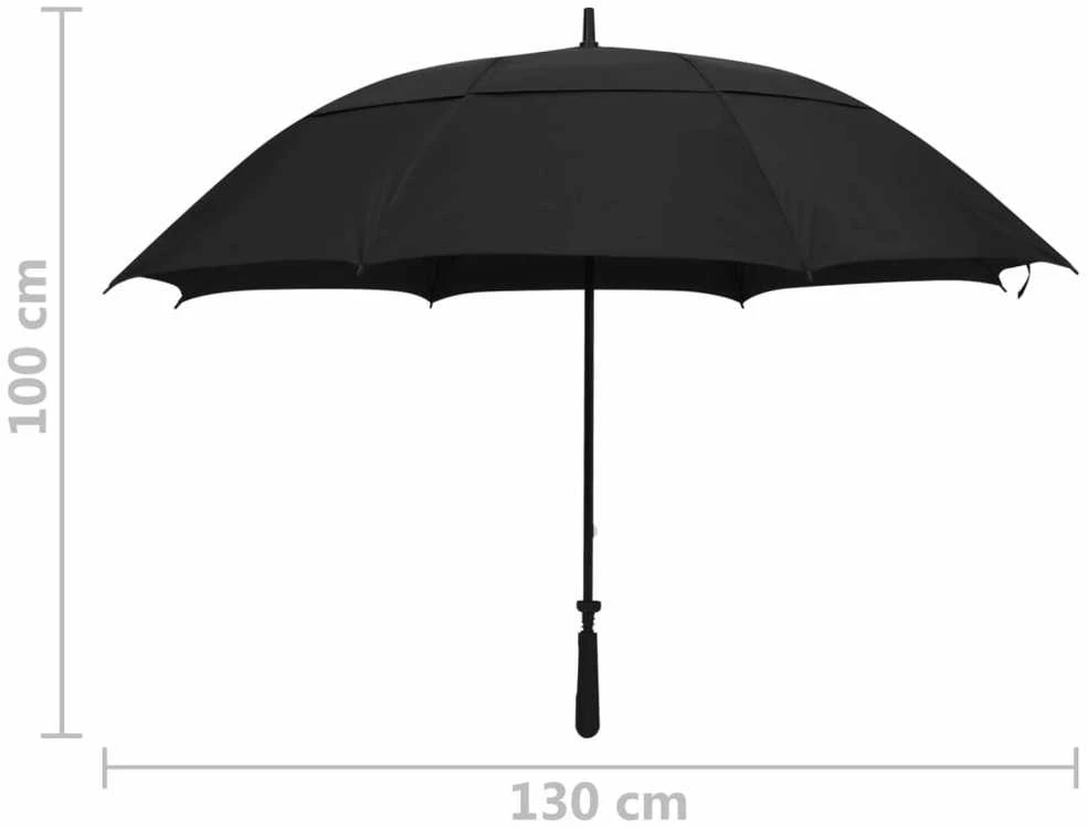 Skėtis, juodos spalvos, 130cm