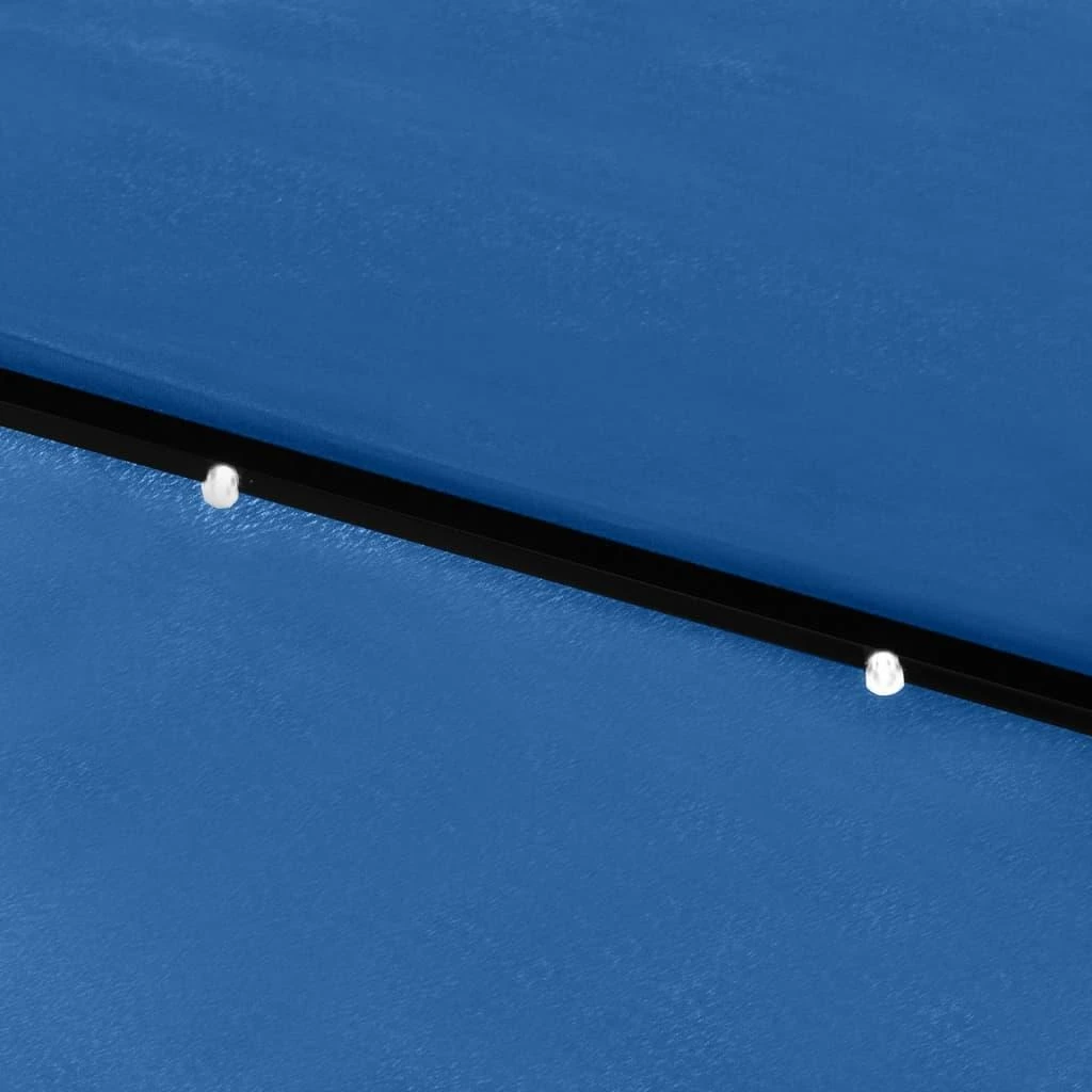Skėtis nuo saulės su LED ir plieniniu stulpu, mėlynas, 2x3m