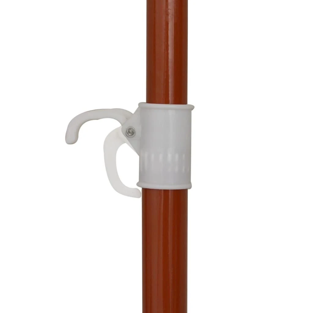 Sodo skėtis nuo saulės su plieniniu stulpu, smėlio, 180cm