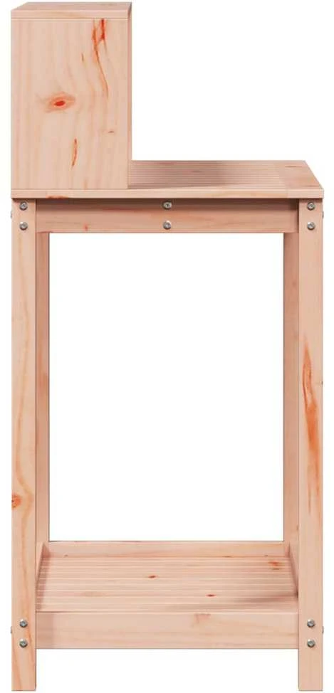 Sodinimo stalas su lentynomis, 82,5x50x109,5cm, douglas eglė