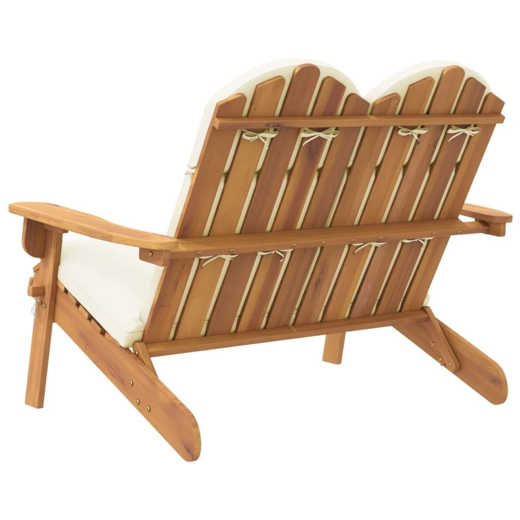 Sodo adirondack suoliukas su pagalvėlėmis, 126cm, akacija