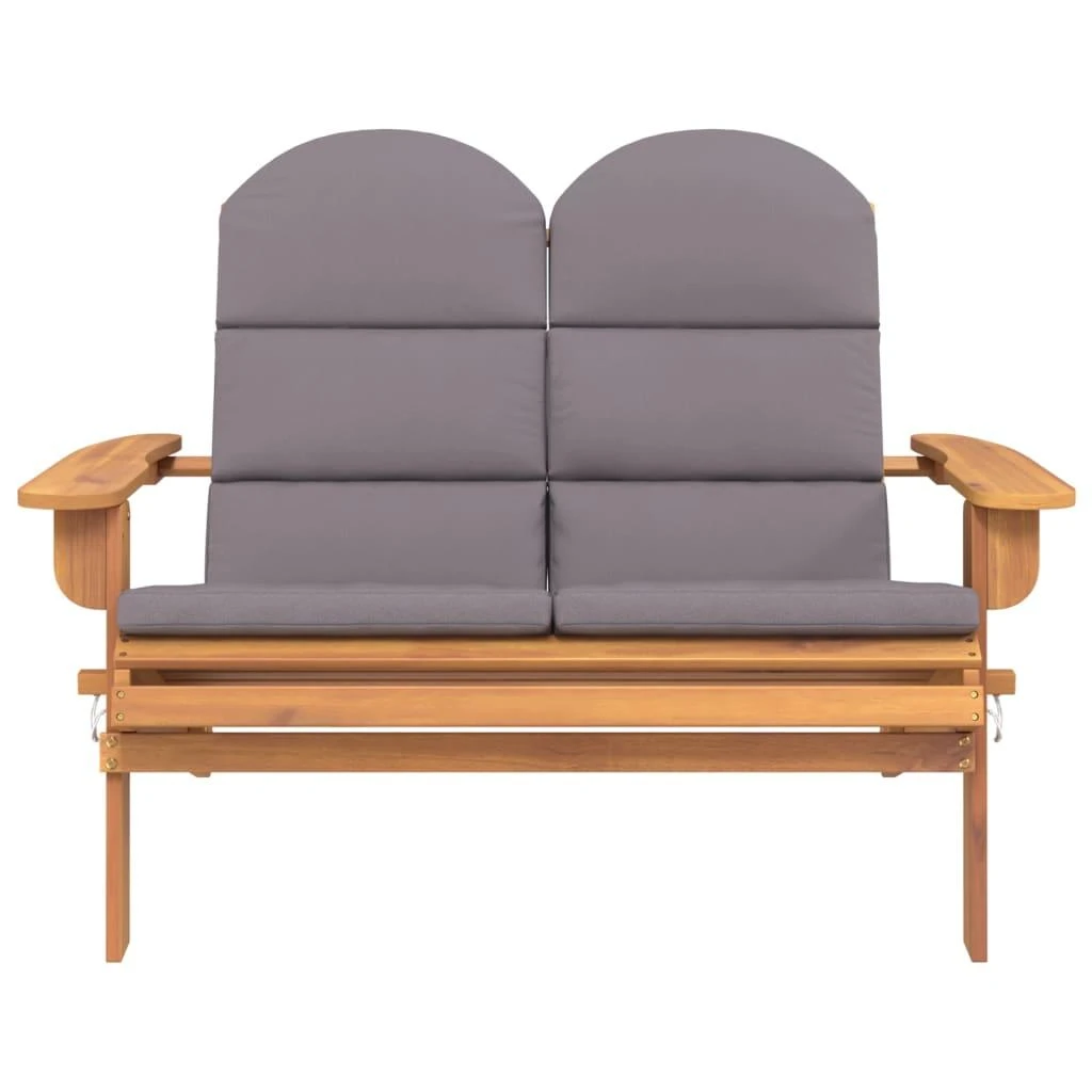 Sodo adirondack suoliukas su pagalvėlėmis, 126cm, akacija