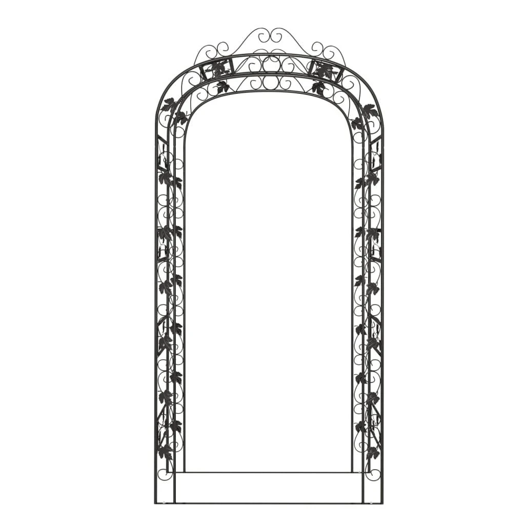 Sodo arka, juodos spalvos, 116x45x240cm, plienas