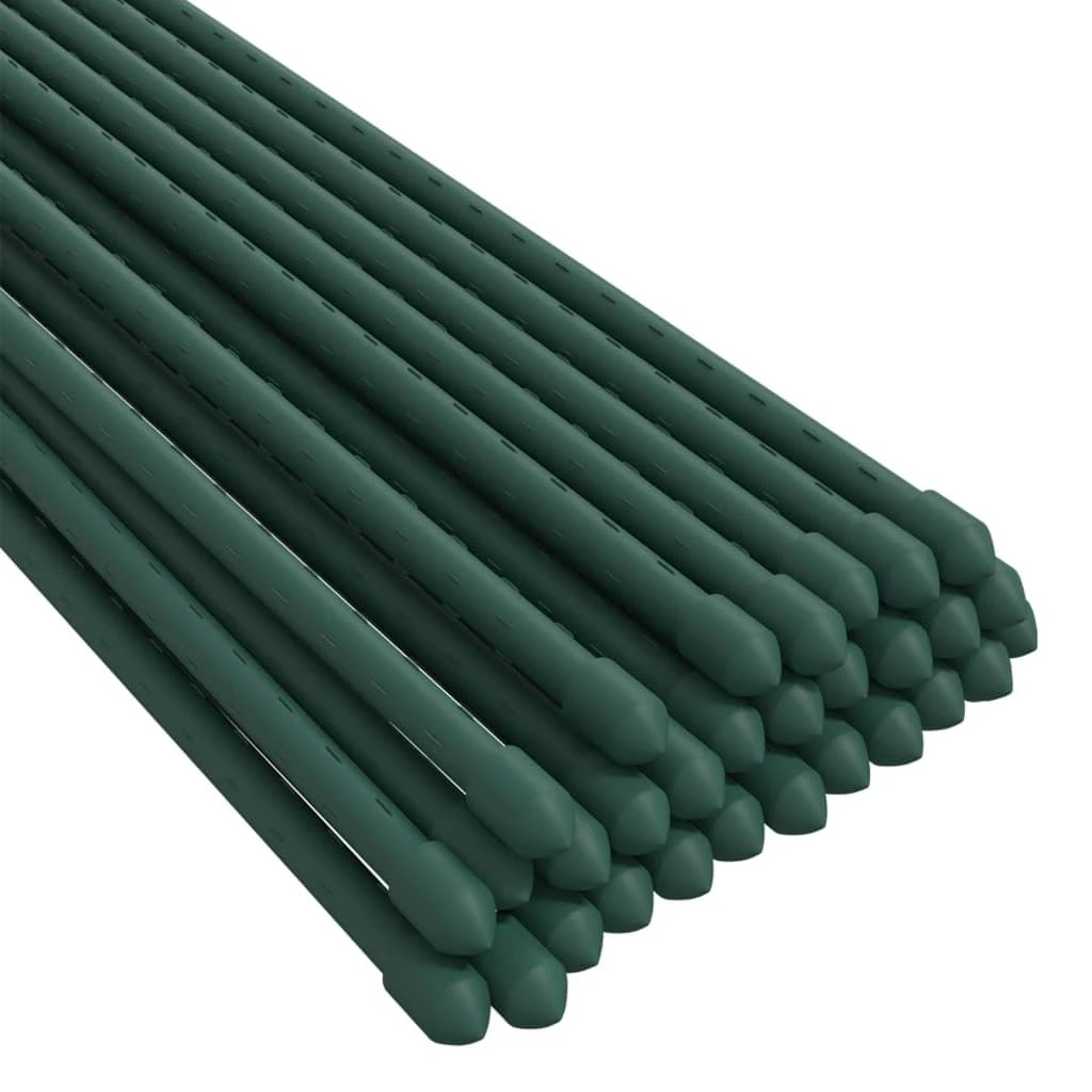 Sodo augalų kuoliukai, 30vnt., žalios spalvos, 90cm, plienas