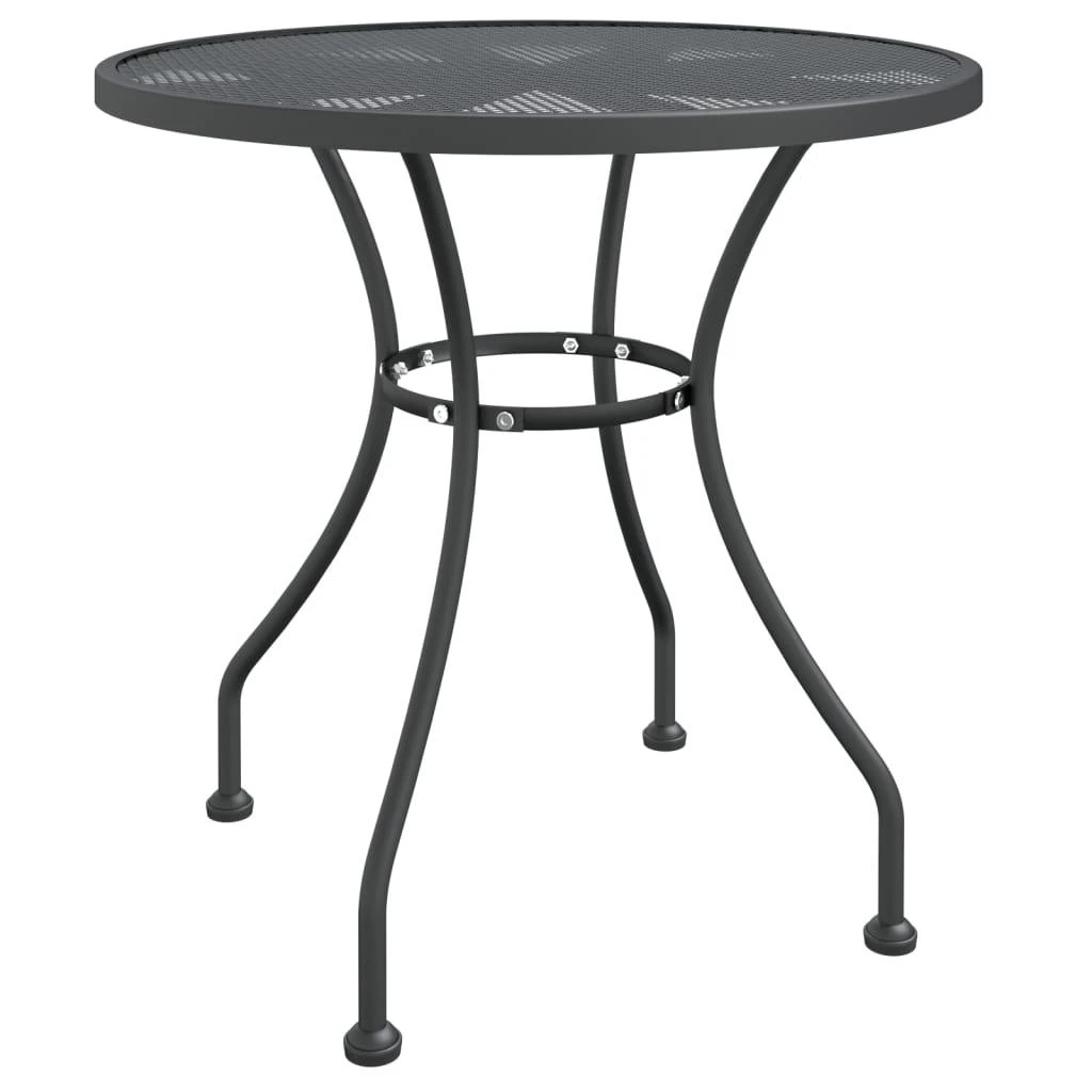 Lauko baldų komplektas Sodo baldų komplektas, 5 dalių, antracito, išplėstas metalas