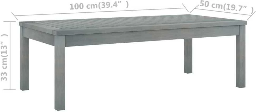 Lauko baldų komplektas Sodo baldų komplektas su pagalvėmis, 5 dalių, pilkas, akacija