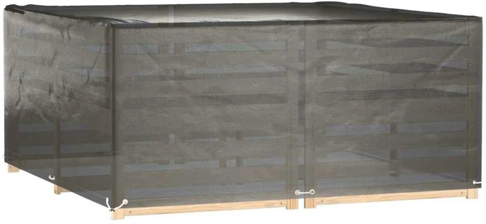 Sodo baldų uždangalas, 205x205x90cm, 16 kilpučių, kvadratinis