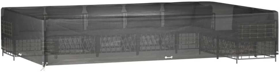Sodo baldų uždangalas, 325x205x60cm, 16 kilpučių, stačiakampis