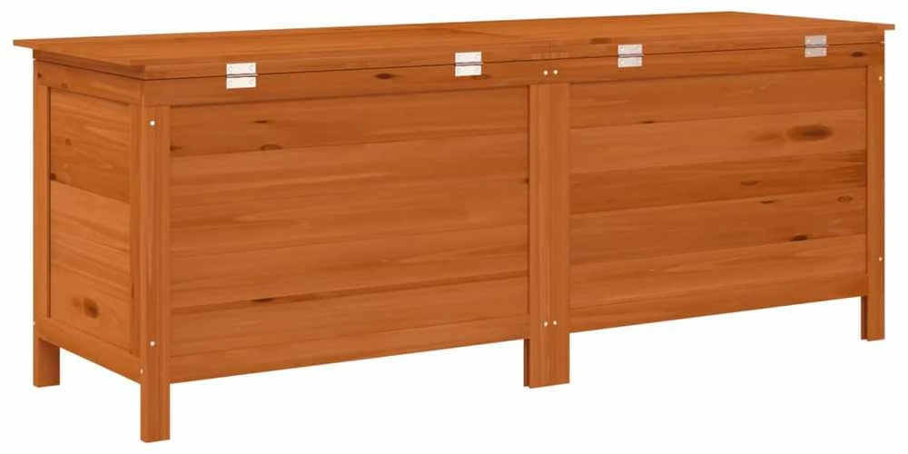 Sodo daiktadėžė, ruda, 150x50x56,5cm, eglės medienos masyvas