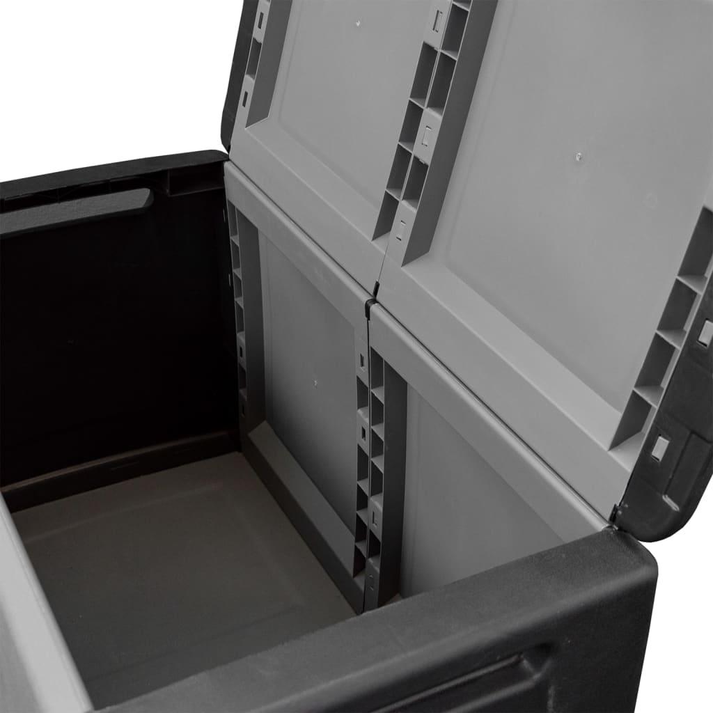Sodo daiktadėžė, tamsiai pilka ir juoda, 96x53x57cm, 230l