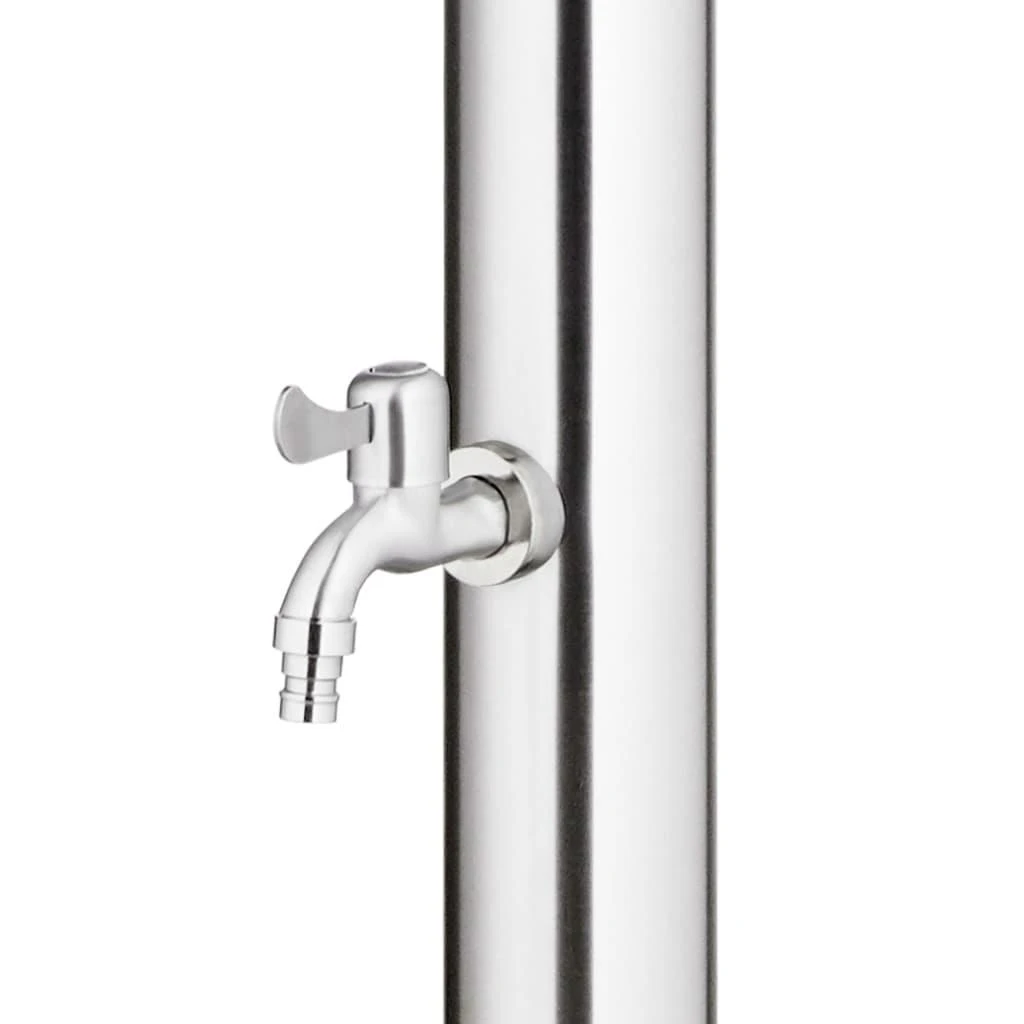 Sodo dušas su pilku pagrindu, 220cm, nerūdijantis plienas