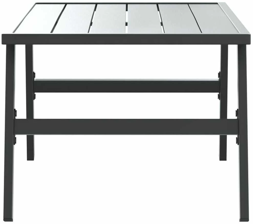 Sodo kavos staliukas, juodos spalvos, 90x45x35cm, plienas