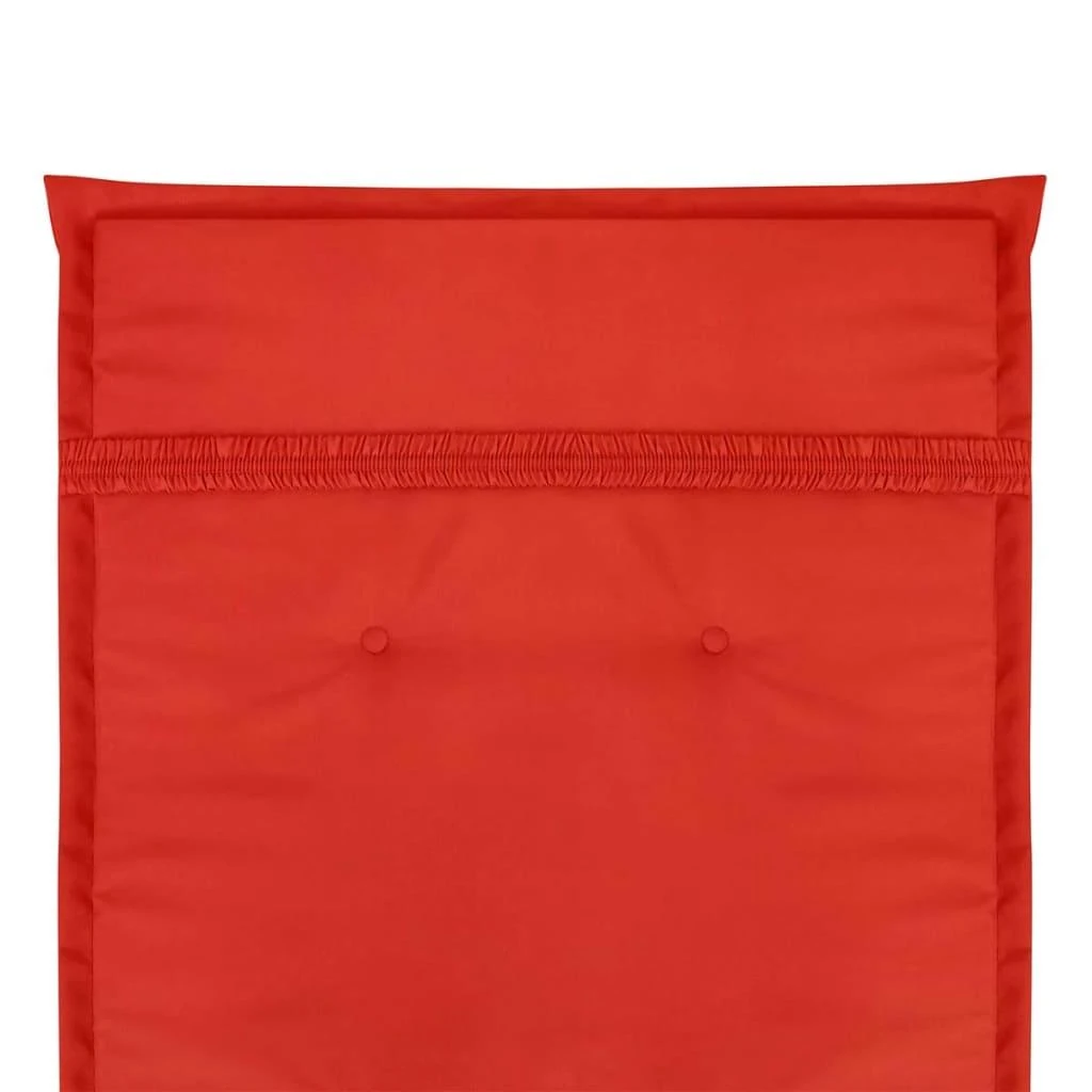 Sodo kėdės pagalvėlės, 2vnt., raudonos, 120x50x3cm, audinys