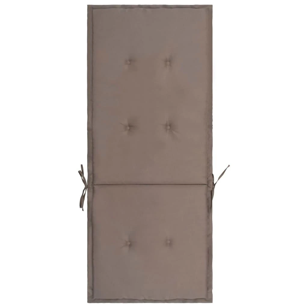 Sodo kėdės pagalvėlės, 4vnt., taupe, 120x50x3cm, audinys