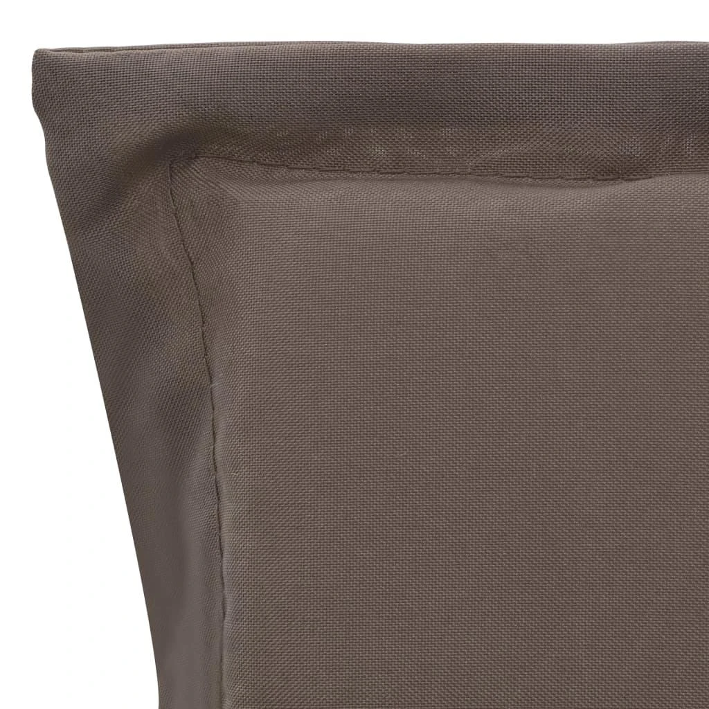 Sodo kėdės pagalvėlės, 4vnt., taupe, 120x50x3cm, audinys