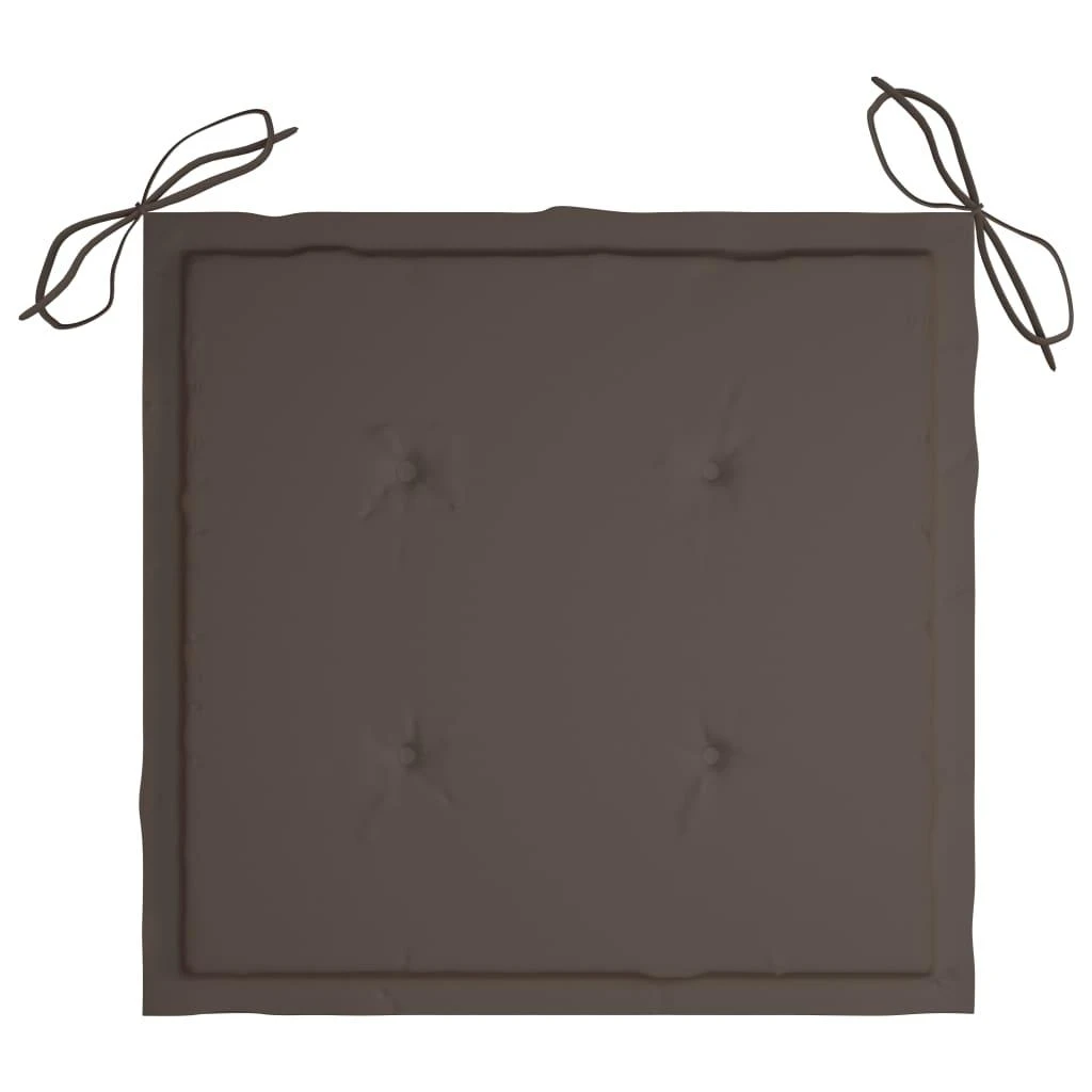 Sodo kėdės pagalvėlės, 4vnt., taupe spalvos, 50x50x3cm, audinys