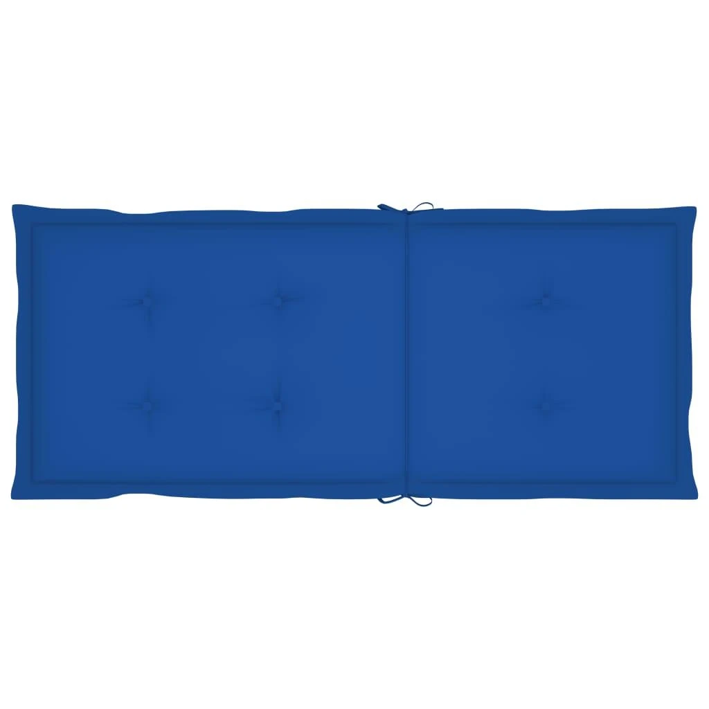 Sodo kėdės pagalvėlės, 6vnt., mėlynos, 120x50x3cm, audinys