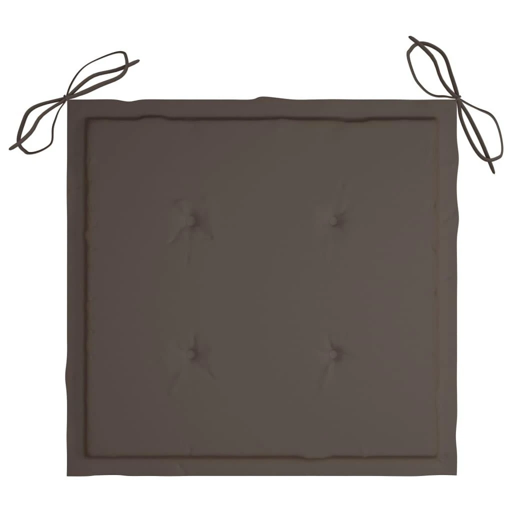 Sodo kėdės pagalvėlės, 6vnt., taupe spalvos, 50x50x3cm, audinys