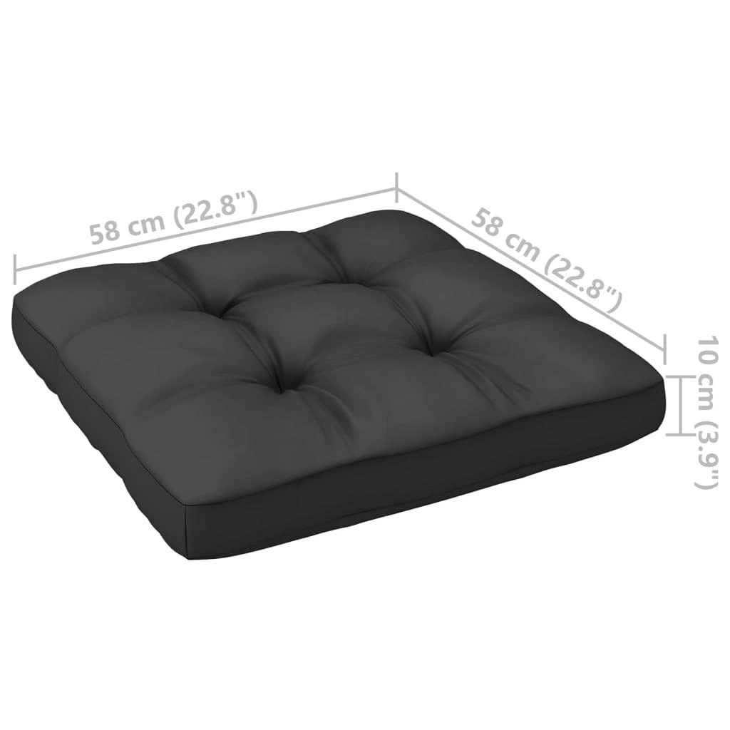 Lauko baldų komplektas Sodo komplektas su pagalvėlėmis, 5 dalių, pušies masyvas