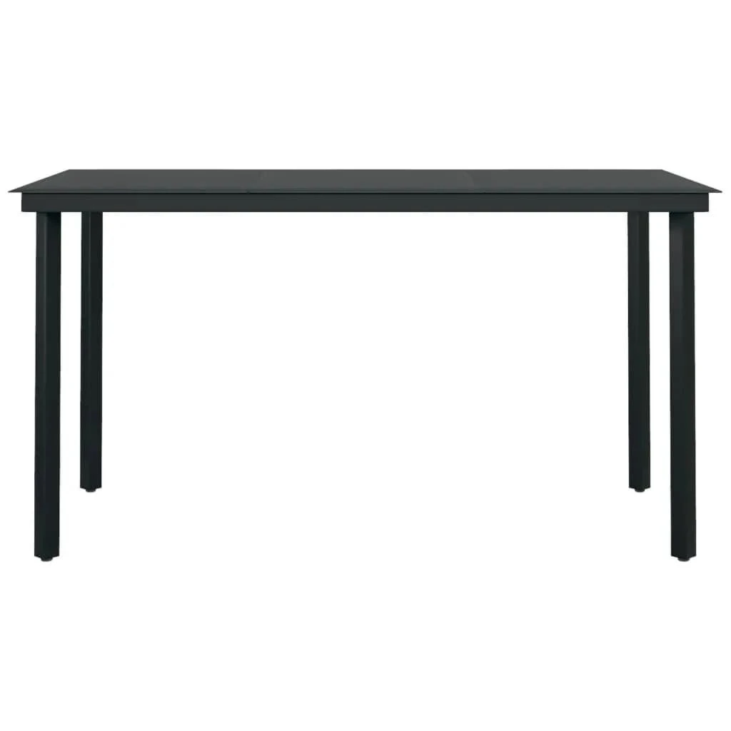 Sodo komplektas su pagalvėlėmis, 7 dalių, juodos spalvos