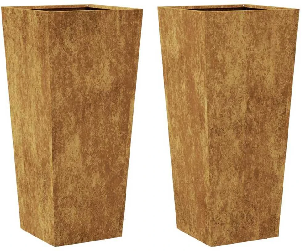 sodo vazonai 2 vnt 35x35x75 cm oro sąlygoms atsparus plienas