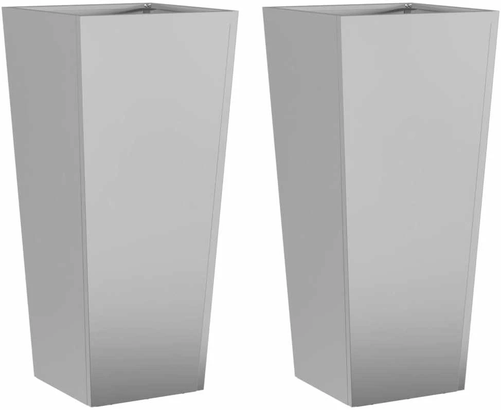 Sodo loveliai, 2vnt., 35x35x75cm, galvanizuotas plienas