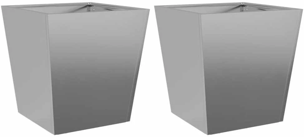 Sodo loveliai, 2vnt., 40x40x40cm, galvanizuotas plienas