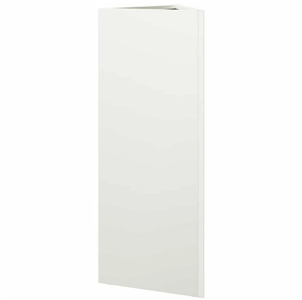 Sodo loveliai, 2vnt., balti, 30x26x75cm, plienas, trikampiai