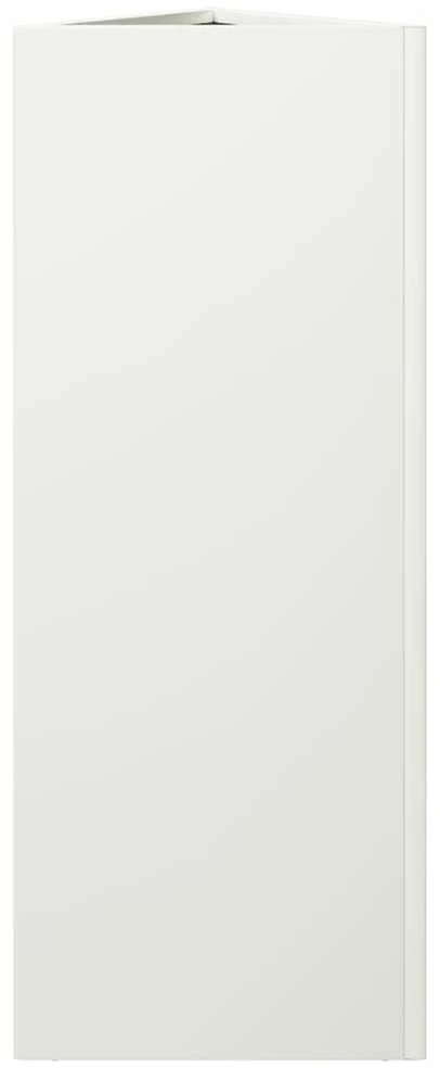 Sodo loveliai, 2vnt., balti, 30x26x75cm, plienas, trikampiai