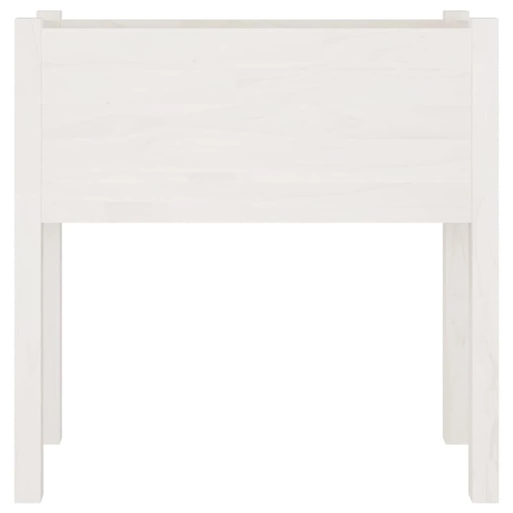 Sodo loveliai, 2vnt., balti, 70x31x70cm, pušies masyvas