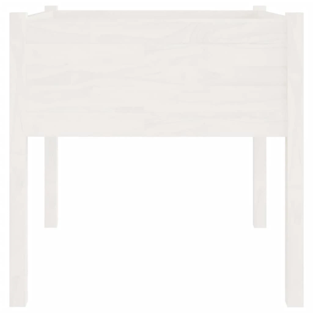 Sodo loveliai, 2vnt., balti, 70x70x70cm, pušies masyvas