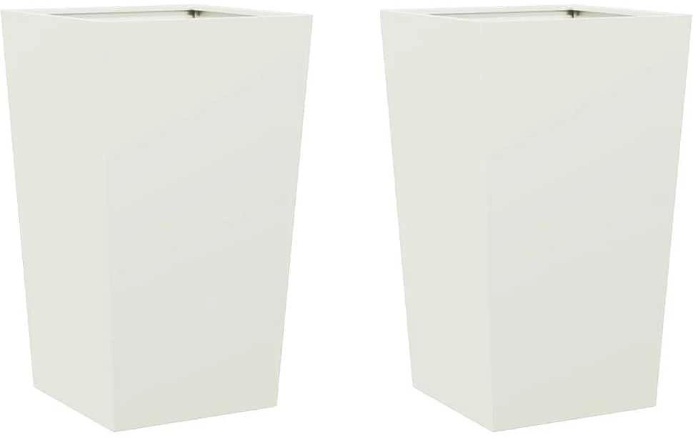 Sodo loveliai, 2vnt., baltos spalvos, 45x45x75cm, plienas