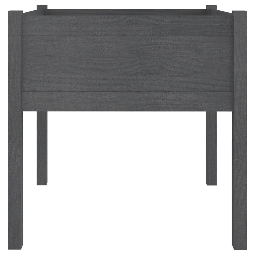 Sodo loveliai, 2vnt., pilki, 70x70x70cm, pušies masyvas