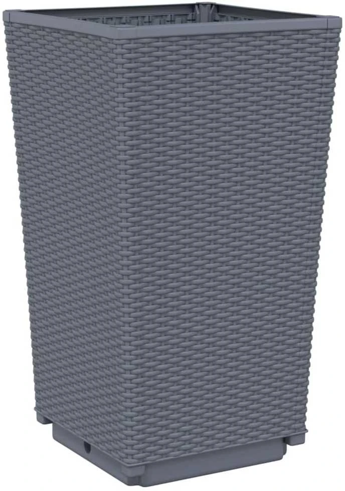 Sodo loveliai, 2vnt., pilkos spalvos, 32,5x32,5x57cm, PP