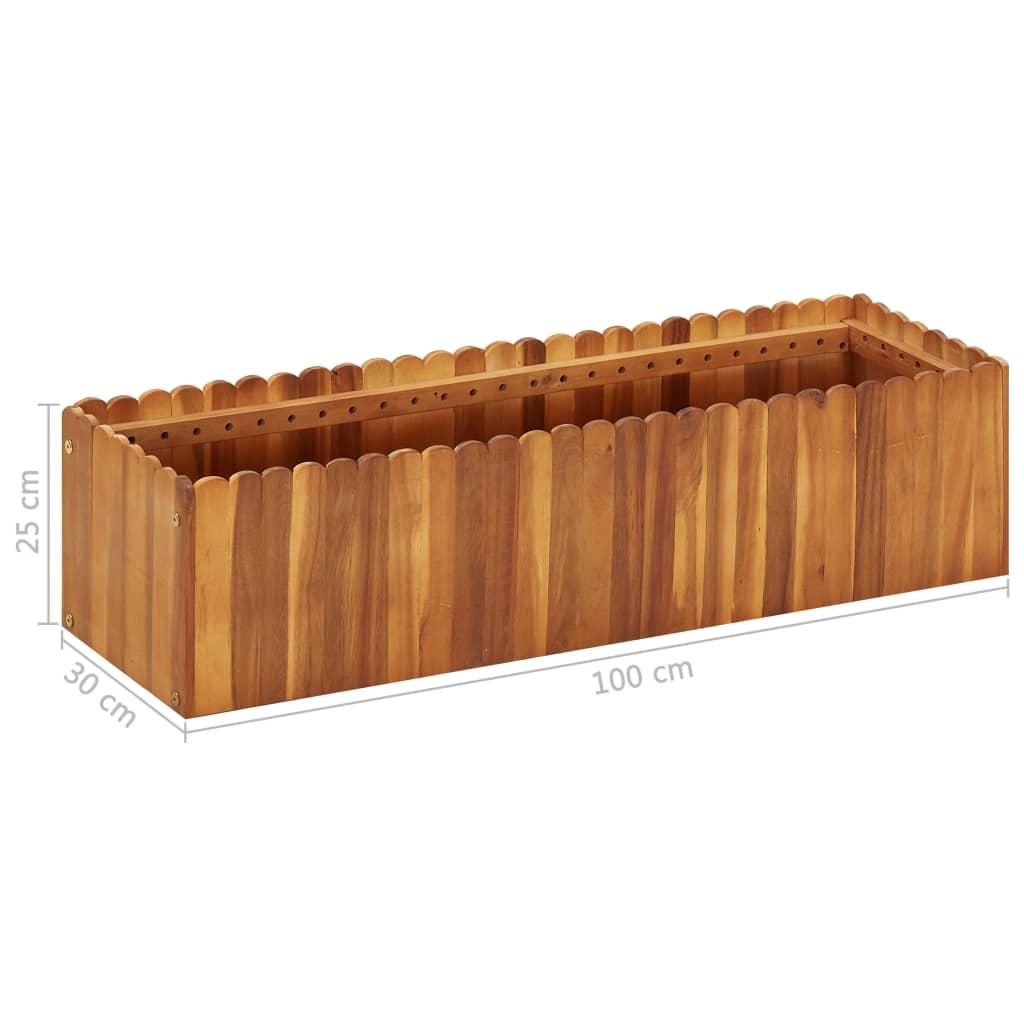 Sodo lovelis, 100x30x25 cm, akacijos masyvas, aukštas