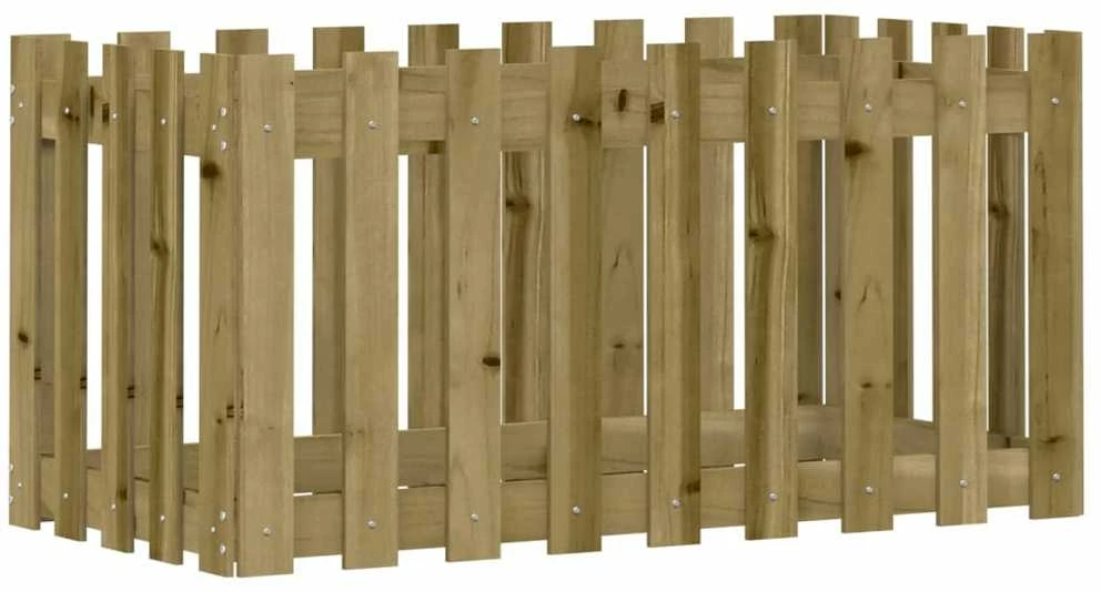 Sodo lovelis, 100x50x50cm, impregnuota pušis, tvorelės dizaino