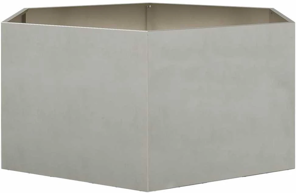 Sodo lovelis, 104x90x45cm, nerūdijantis plienas, šešiakampis