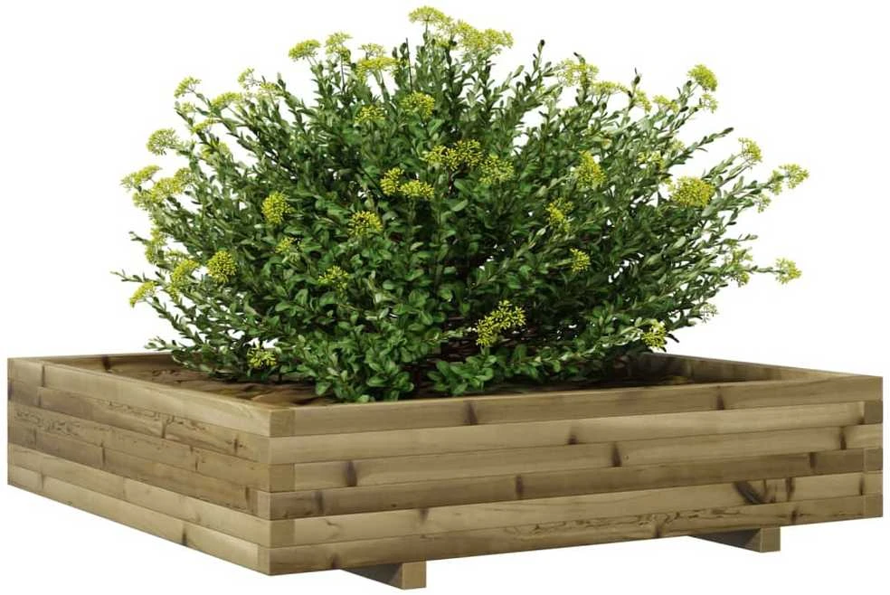 Sodo lovelis, 110x110x26,5cm, impregnuota pušies mediena