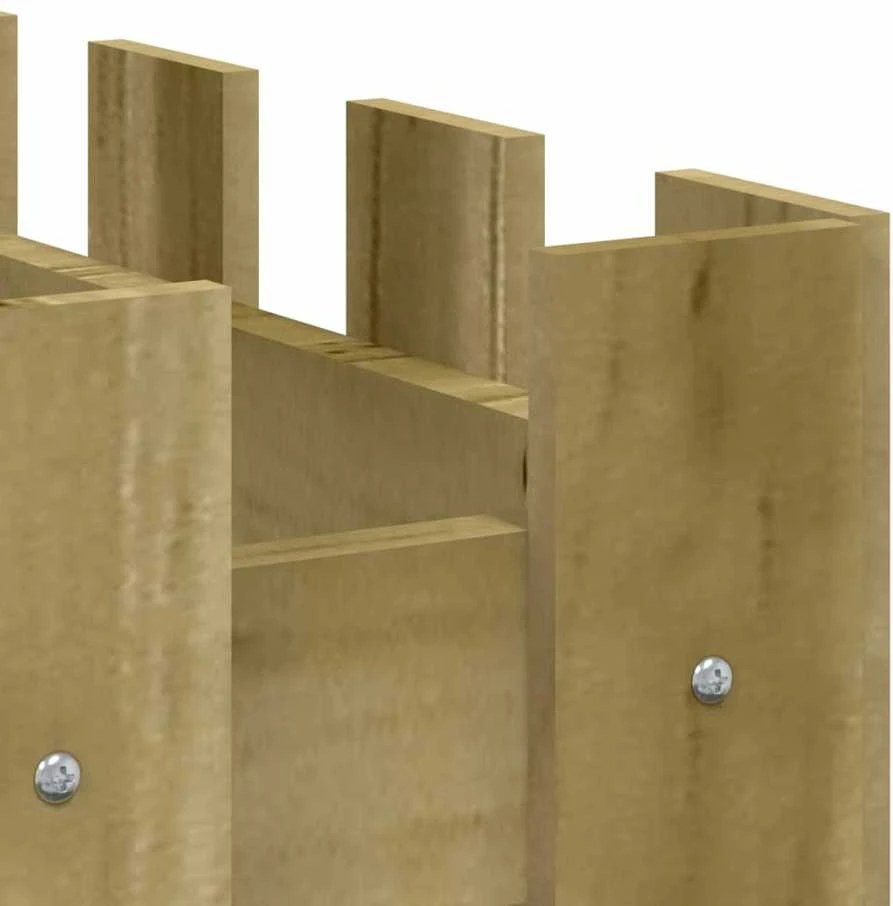 Sodo lovelis, 150x30x30cm, impregnuota pušis, tvorelės dizaino