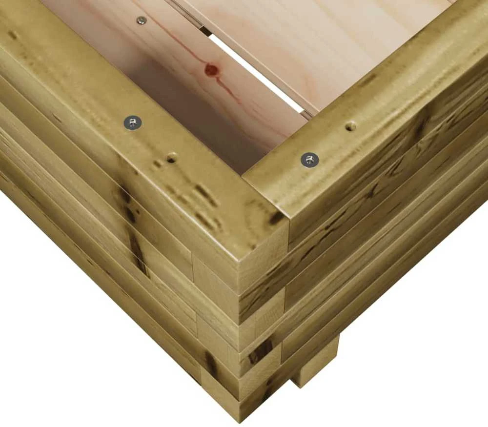 Sodo lovelis, 40x40x26,5cm, impregnuota pušies mediena