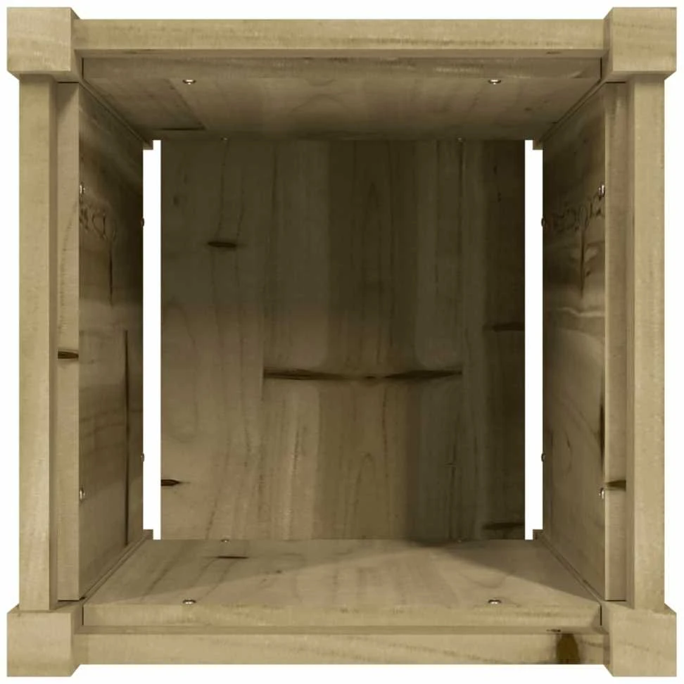 Sodo lovelis, 40x40x40 cm, impregnuota pušies mediena