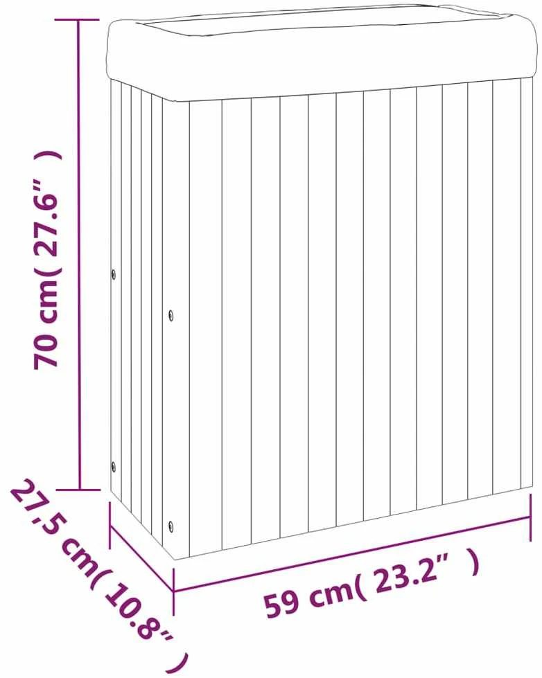 Sodo lovelis, 59x27,5x70cm, akacijos medienos masyvas