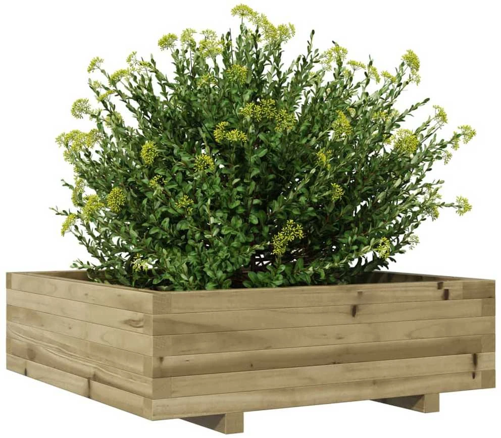 Sodo lovelis, 80x80x26,5cm, impregnuota pušies mediena