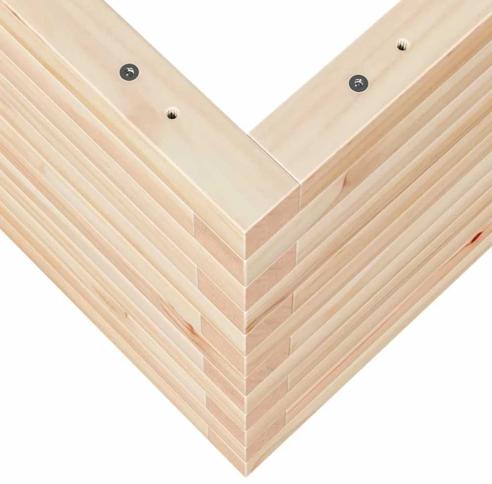 Sodo lovelis, 90x40x45,5cm, pušies medienos masyvas
