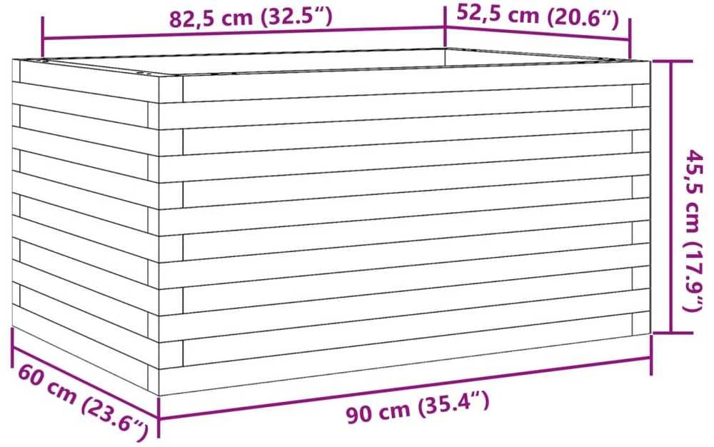 Sodo lovelis, 90x60x45,5cm, impregnuota pušies mediena
