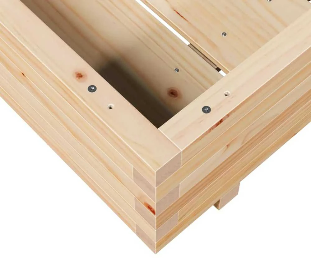 Sodo lovelis, 90x90x26,5cm, pušies medienos masyvas