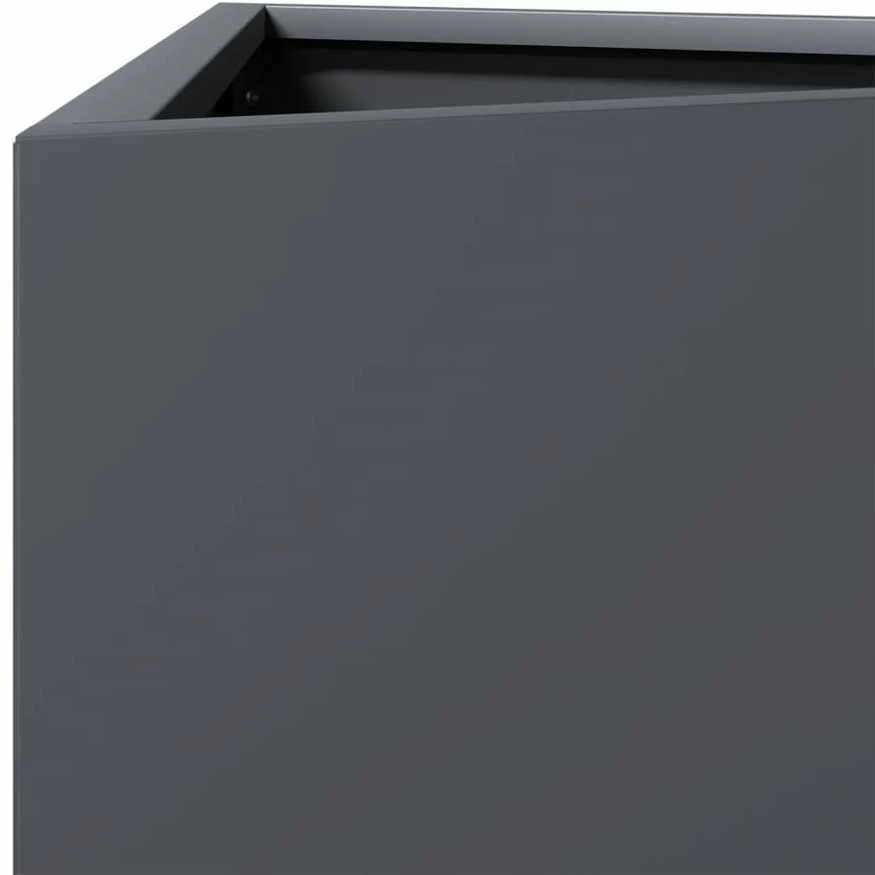 Sodo lovelis, antracito, 40x34,5x75cm, plienas, trikampis
